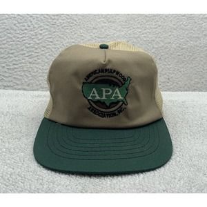 VTG American Pulpwood‎ Trucker Hat Mens Snapback OSFM APA USA Made Advertising
